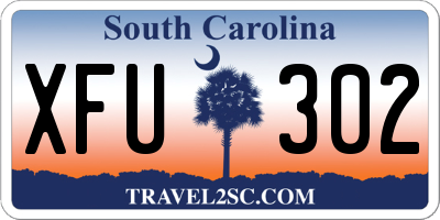 SC license plate XFU302