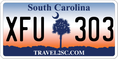 SC license plate XFU303