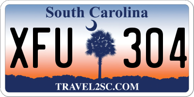 SC license plate XFU304