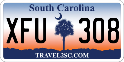 SC license plate XFU308