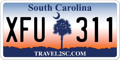 SC license plate XFU311