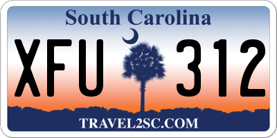 SC license plate XFU312