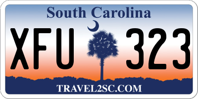 SC license plate XFU323