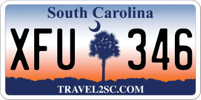 SC license plate XFU346