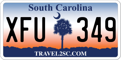 SC license plate XFU349