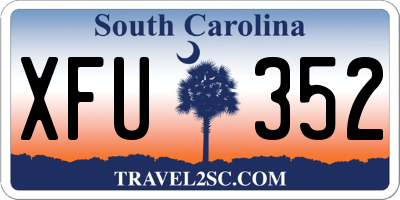 SC license plate XFU352
