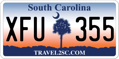 SC license plate XFU355