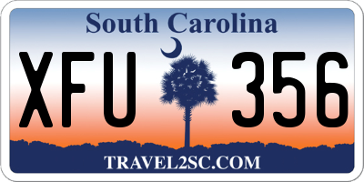 SC license plate XFU356