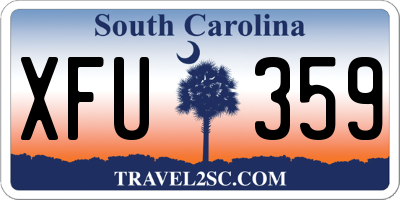 SC license plate XFU359