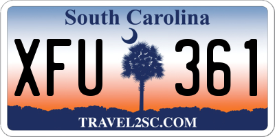 SC license plate XFU361