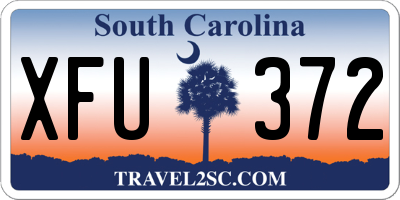 SC license plate XFU372