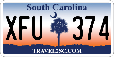 SC license plate XFU374