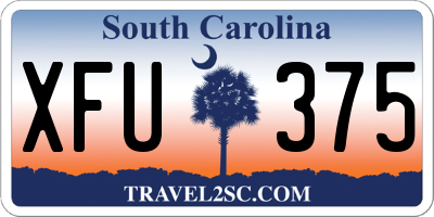 SC license plate XFU375