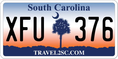 SC license plate XFU376