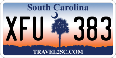 SC license plate XFU383
