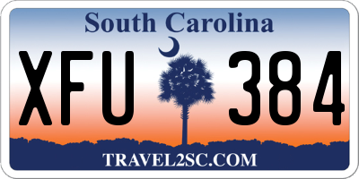 SC license plate XFU384
