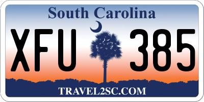 SC license plate XFU385