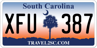 SC license plate XFU387