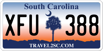 SC license plate XFU388