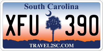 SC license plate XFU390
