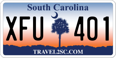 SC license plate XFU401