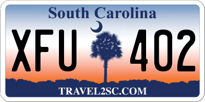 SC license plate XFU402
