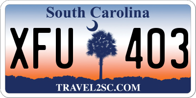SC license plate XFU403