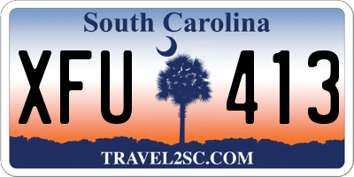 SC license plate XFU413