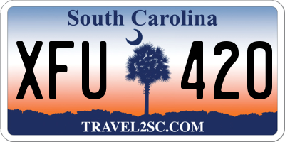 SC license plate XFU420