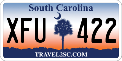 SC license plate XFU422
