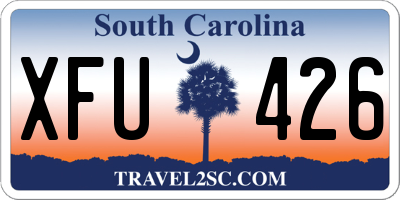 SC license plate XFU426