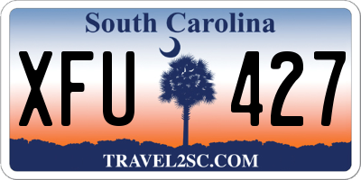 SC license plate XFU427