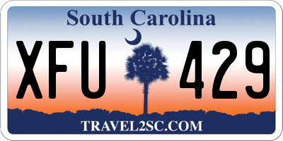 SC license plate XFU429