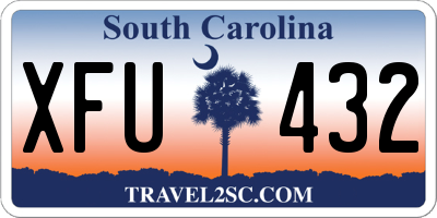 SC license plate XFU432