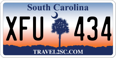 SC license plate XFU434