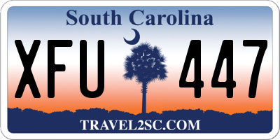 SC license plate XFU447