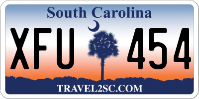 SC license plate XFU454