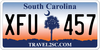 SC license plate XFU457