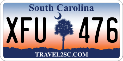 SC license plate XFU476