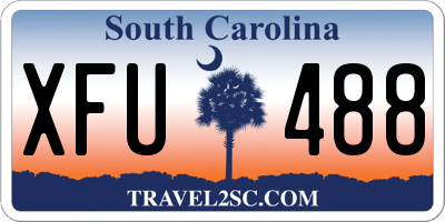 SC license plate XFU488