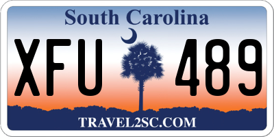 SC license plate XFU489