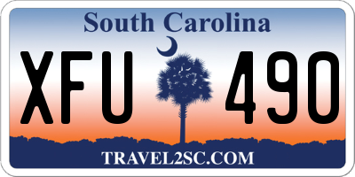 SC license plate XFU490