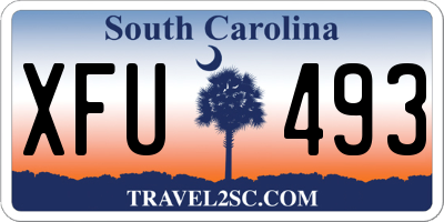 SC license plate XFU493