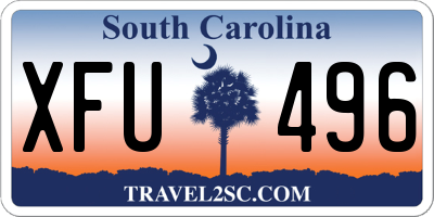SC license plate XFU496