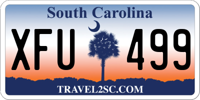 SC license plate XFU499