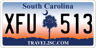 SC license plate XFU513