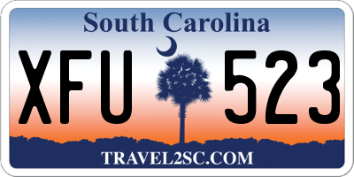 SC license plate XFU523