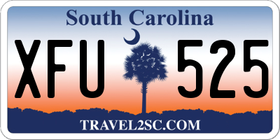 SC license plate XFU525