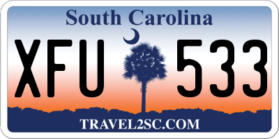 SC license plate XFU533
