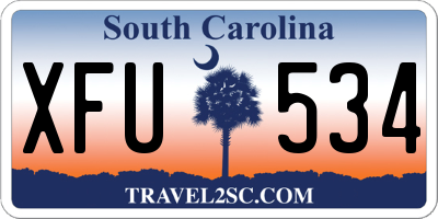SC license plate XFU534